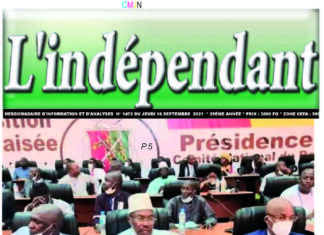 L’Indépendant du jeudi 16 septembre 2021