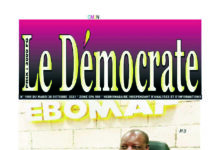 Le Démocrate du mardi 26 octobre 2021