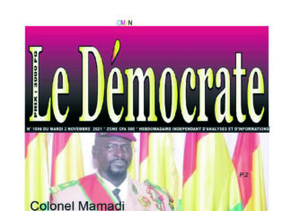 Le Démocrate du mardi 2 novembre 2021