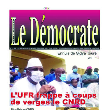 Le Démocrate des mardis 1er & 08 mars 2022