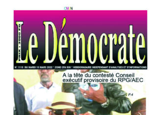 Le Démocrate du mardi 15 mars 2022