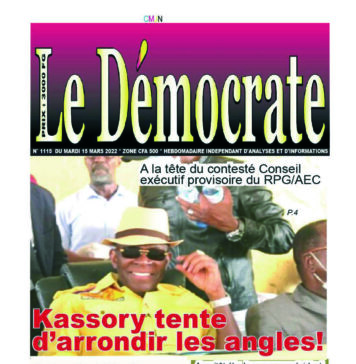 Le Démocrate du mardi 15 mars 2022