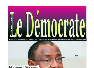 Le Démocrate des mardis 19 & 26 avril 2022