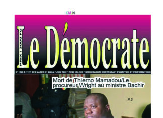 Le Démocrate des mardis 31 mai et 7 juin 2022