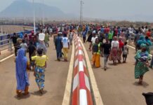 Infrastructures routières: l’échangeur de Kagbélen inauguré par le colonel Mamadi Doumbouya et le président rwandais Paul Kagame