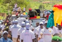 Fête de Tabaski: le colonel Mamadi Doumbouya à Kankan