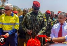 Forécariah: pose de la première poutre du Trans-Guinéen