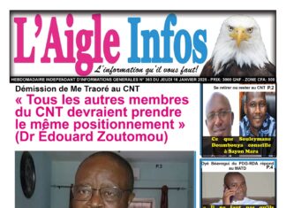 L’AIGLE INFOS N° 363 DU JEUDI 16 JANVIER 2025