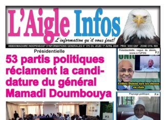 L’AIGLE INFOS N° 376 DU JEUDI 17 AVRIL 2025