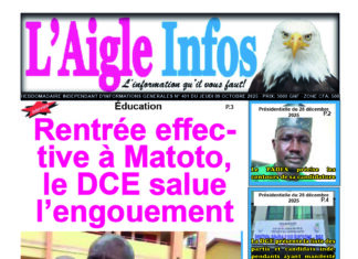 L’AIGLE INFOS N° 401 DU JEUDI 09 OCTOBRE 2025