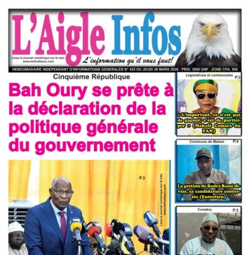 L’AIGLE INFOS N° 425 DU JEUDI 26 MARS 2026