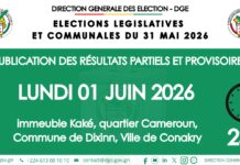 Législatives et communales : La publication des résultats partiels et provisoires débute ce lundi