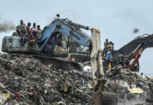 Conakry : Terrible éboulement nocturne à la décharge de Dar-es-Salam