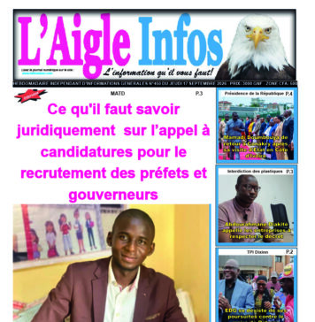 L’AIGLE INFOS N° 450 DU 17 SEPTEMBRE 2026